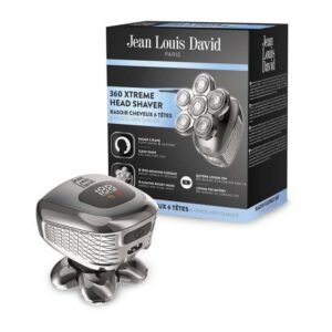 Rasoir rotatif Jean Louis David 360 Xtreme 6 têtes 0,015 mm Lithium-Ion 60 min Gris
