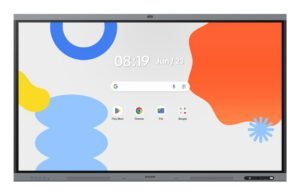 Samsung LH65WAFPLGC tableau blanc interactif 165,1 cm (65) 3840 x 2160 pixels Écran tactile Noir, Gris