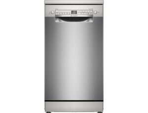 BOSCH SPS2HKI58E - Lave-vaisselle 45 cm - 6 programmes (Auto, Silence 43 dB) - EcoSilence Drive - VarioSpeed+ - Home Connect - Inox - Séchage Extra