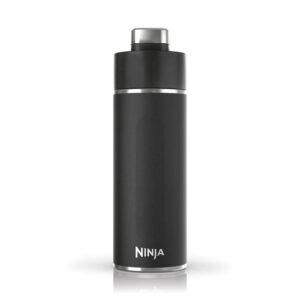 Ninja Thirsti Utilisation quotidienne, Fitness, Randonnée, Sports 700 ml Plastique, Acier inoxydable Noir