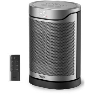 Chauffage d'appoint colonne DREO Heater 318 hyper-céramique 1500 W thermostat 5–35 °C oscillation 70° Noir