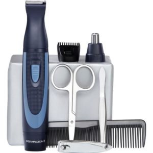 Kit de voyage - REMINGTON - NE3890 - 13 pieces - Lames inox - Accessoires nez et oreilles - Housse z