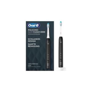 Brosse à dents sonique Braun Pulsonic Slim Clean 2000 2 modes Tête ovale Noir