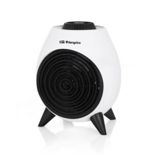 Chauffage portable Orbegozo FH 5037 - Chauffage puissant et sûr avec 2 niveaux de puissance - Fonction ventilateur et thermostat réglable