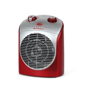Chauffage Confort Orbegozo FH 5026 Rouge - Puissance 2200 W - Protection contre la surchauffe - Fonction d'oscillation à 90° - Contrôle de température réglable - Sécurité anti-basculement