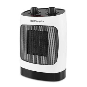 Orbegozo CR 5032 Chauffage Céramique Compact - Puissance 2000W - Mouvement Oscillant - 3 Modes de Fonctionnement - Protection Anti-Basculement et Surchauffe - Thermostat Réglable