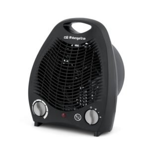 Orbegozo FH 5129 Chauffage compact – Chauffage puissant et sûr avec thermostat réglable – Fonction ventilateur et protection contre la surchauffe – Design minimaliste élégant