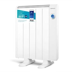 Orbegozo RRW-800 Émetteur thermique WiFi RealWarm Elements - Commande vocale avec Google Assistant et Alexa - Programmation quotidienne et hebdomadaire - Fonction de détection de fenêtre ouverte - Affichage numérique LCD
