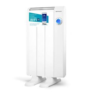 Émetteur Thermique Intelligent Wifi Orbegozo RRW-500 - Commande Vocale - Détection de Fenêtres Ouvertes - Programmation Quotidienne et Hebdomadaire - 3 Modes de Fonctionnement - Corps en Aluminium