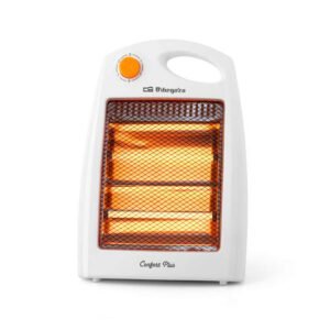 Orbegozo BP 5007 Poêle à Quartz Compact - Chaleur Intense et Uniforme par Rayonnement - 2 Niveaux de Puissance - Système de Sécurité Anti-Basculement
