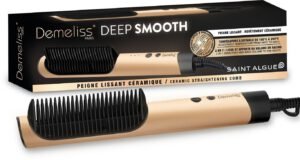 Peigne lissant - Demeliss DEEP & SMOOTH - 3 températures - Gold