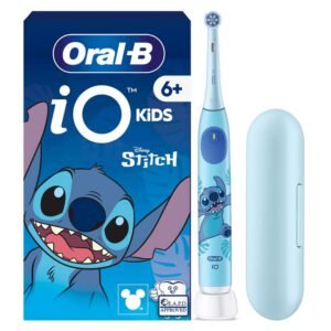 Oral-B iO Kids Disney Stitch with Travel Case Enfant Brosse à dents rotative Bleu