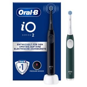 Oral-B iO Series 2 Adulte Brosse à dents vibrante Noir, Vert