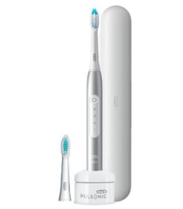 Oral-B Pulsonic Slim Luxe 4500 Adulte Brosse à dents à ultrasons Platine