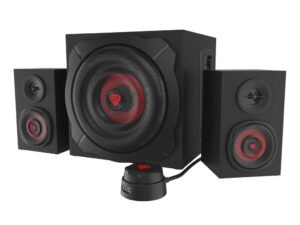 GENESIS Helium 610BT set d'enceintes 60 W PC/ordinateur portable Noir, Rouge 2.1 canaux 2-voies 30 W Bluetooth