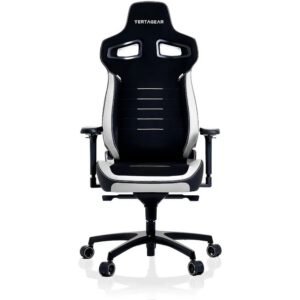 Chaise gaming XL Vertagear PL4800 HygenX noire/blanche, ergonomique, soutien lombaire ContourMax, assise VertaAir, accoudoirs 4D, pour joueurs jusqu'à 163 kg