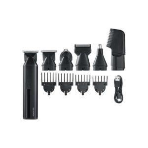 Tondeuse multifonction rechargeable Severin HS0710 6-en-1 pour barbe, cheveux et corps Gris
