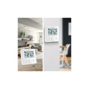 Thermostat d'ambiance connecté Avidsen HomeFlow WL sans fil Précision 0,5°C Wi?Fi 2.4 GHz RF 868 MHz Blanc