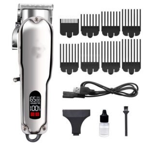 Tondeuse à cheveux professionnelle - USB avec 8 peignes de guidage