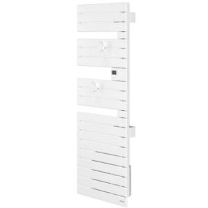 Sèche-serviettes électrique Atlantic NEFERTITI 500W mât à droite blanc brillant