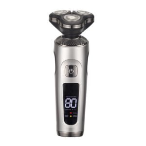 Rasoir électrique avec lame de rasoir 3D rotative Silver