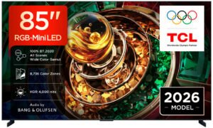TCL RM9L 85RM9L TV 2,16 m (85) 4K Ultra HD Smart TV Wifi Noir 4000 cd/m²