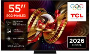 TCL C8L 55C8L TV 139,7 cm (55) 4K Ultra HD Smart TV Wifi Noir 6000 cd/m²