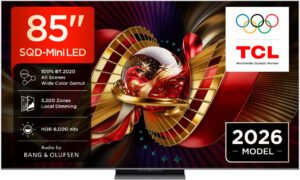 TCL C8L 85C8L TV 2,16 m (85) 4K Ultra HD Smart TV Wifi Noir 6000 cd/m²