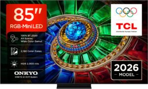 TCL RM7L 85RM7L TV 2,16 m (85) 4K Ultra HD Smart TV Wifi Noir 2000 cd/m²