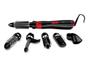 GA.MA GH0101 brosse soufflante et fer à lisser Multistyler À chaleur Noir, Rouge 1200 W