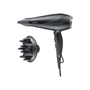Sèche-cheveux ionique Severin HT0167 2300W AC Noir Gris diffuseur et concentrateur