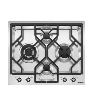 Table de cuisson encastrable Smeg Classic PGF64 4 62 cm Gaz 4 feux Acier inoxydable