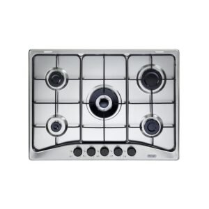 De'Longhi FFA 57 ASV Table de cuisson encastrable en acier inoxydable 68 cm Gaz 5 brûleurs