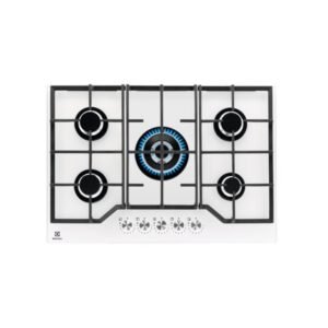 Electrolux KGG75362W Blanc Encastrable 75 cm Gaz 5 Brûleurs