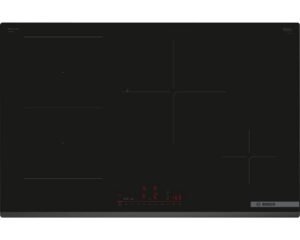 Table de cuisson Bosch Serie 6 PVS83KHC1Z Noir Encastrable 80 cm Table de cuisson à induction 4 Foyer(s)