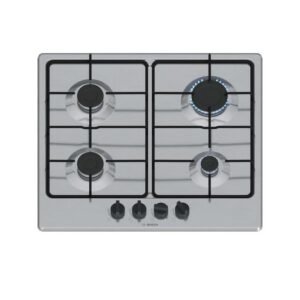 Table de cuisson Bosch PGP6B5K85 60cm 4 bruleurs Acier Inox