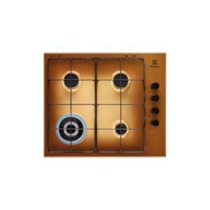 Table de cuisson à gaz encastrable en laiton Electrolux EGS6414T 4 brûleurs