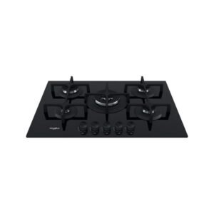 Table de cuisson encastrable Whirlpool GOA 7523/NB1 73 cm Gaz 5 feux Noir