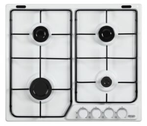 Table de cuisson De'Longhi FFB 46 ASV Blanc Encastrable 60 cm Gaz 4 Feux