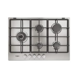 Whirlpool TGML 761 IX R Acier inoxydable Intégré 73 cm Gaz 5 brûleurs