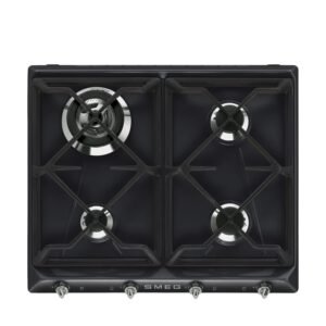 Smeg Victoria SR964NGH plaque Noir Intégré 60 cm Gaz 4 zone(s)