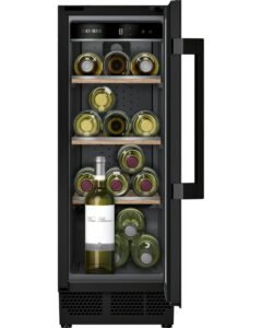 Siemens iQ500 KU20WVHF0 refroidisseur à vin Refroidisseur de vin compresseur Intégré Noir 21 bouteille(s)