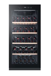 Haier HWS116GAE Refroidisseur de vin compresseur Pose libre Noir 116 bouteille(s)
