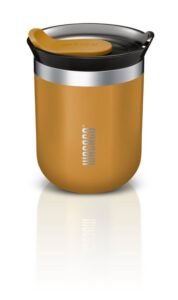 WACACO Octaroma Classico Mug Isotherme 180 ml – Acier inoxydable, double paroi sous vide, étanche, idéal espresso & voyage -Jaune