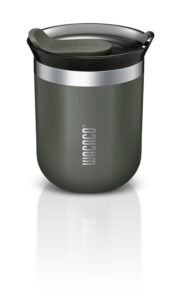 WACACO Octaroma Classico Mug Isotherme 180 ml – Acier inoxydable, double paroi sous vide, étanche, idéal espresso & voyage -Gris