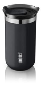 WACACO Octaroma Lungo Mug Isotherme 300 ml – Acier inoxydable, double paroi sous vide, étanche, idéal café long & voyage -Noir