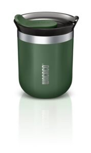 WACACO Octaroma Classico Mug Isotherme 180 ml – Acier inoxydable, double paroi sous vide, étanche, idéal espresso & voyage -Vert