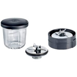 Hachoir multifonction Bosch 480 ml transparent et noir