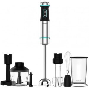 CECOTEC 04293 - Mixeur plongeant Power TitanBlack 1200 XL PerfectCream&Crush