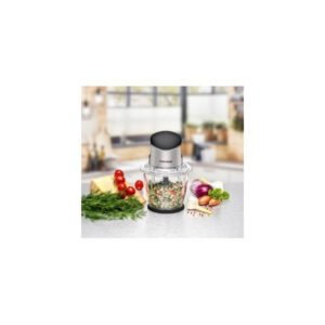 Hachoir électrique Rommelsbacher MZ 500 500 W bol 1,5 L 4 lames inox amovibles Argent